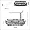 Хрустальная подвесная люстра Wayta 5073/15 прозрачная Odeon Light