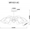 Потолочная люстра Amber MR1631-6C белая