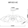 Потолочная люстра Amber MR1631-6C белая