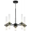 Стеклянная потолочная люстра High Light LH55351 цилиндр прозрачная Ambrella