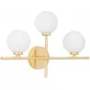 Стеклянный настенный светильник Marsiada LDW 6033N-3 F.GD форма шар белый Lumina Deco