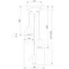 Стеклянный подвесной светильник Cobble 50258/3 LED дымчатый/ бежевый/ шоколад форма шар коричневый Eurosvet