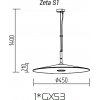 Подвесной светильник Zeta Zeta S1 01 конус
