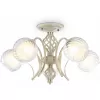 Стеклянная потолочная люстра TRADITIONAL TR3066 форма шар белая Ambrella