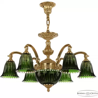 Подвесная люстра Verona 72209P/6/175 G P2 D Clear-Green/H-1K Bohemia