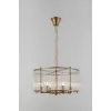 Стеклянная подвесная люстра Erin 4112-306 цилиндр прозрачная Rivoli