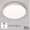 Потолочный светильник Toscana 3315.XM302-1-374/24W/3K White круглый белый APL LED