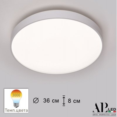 Потолочный светильник Toscana 3315.XM302-1-374/24W/3K White APL LED