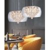 Стеклянный подвесной светильник Fabina LDP 8077-500 PR цилиндр прозрачный Lumina Deco