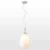 Стеклянный подвесной светильник Limestone LSP-8401 конус белый Lussole