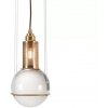 Стеклянный подвесной светильник 8130 8130P/1 matt gold форма шар белый DeLight Collection
