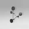 Бра  DOTS-201 черное ImperiumLoft