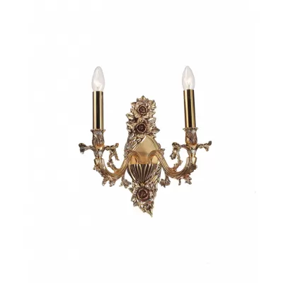 Бра Firenze FIRENZE W1780.2 antique gold Lucia Tucci