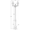 Стеклянный наземный фонарь FARO lead GLASS 91109A lgG 029 Bl прозрачный Oasis Light