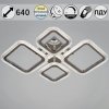 Потолочная люстра  09838-0.3-2+2 CR прозрачная