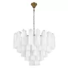 Стеклянная подвесная люстра Murano 10580/800 White белая Loft It Стеклянная подвесная люстра Murano 10580/800 White белая Loft It
