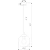 Стеклянный подвесной светильник Esme 5378 Esme форма шар TK Lighting