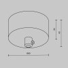 Потолочная чаша для ввода Accessories for system Shelf CA032B-B Maytoni