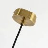 Стеклянный подвесной светильник Idem 2723-1P цвет янтарь форма шар Favourite