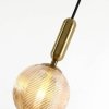 Стеклянный подвесной светильник Idem 2723-1P цвет янтарь форма шар Favourite
