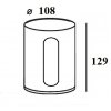 Стеклянный архитектурная подсветка TUBE 78019 Bl Oasis Light