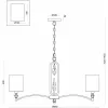 Подвесная люстра Riverside FR1007PL-08BS цилиндр белая Freya