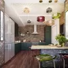 Стеклянный подвесной светильник Binga 4747/1 цилиндр цвет янтарь Odeon Light