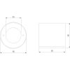 Точечный светильник Orsa 25041/LED цилиндр белый Elektrostandard