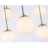 Стеклянный подвесной светильник High Light LH51001 белый форма шар Ambrella