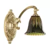 Стеклянное бра 7209 7209B10/1/175 G P2 D Amber-Green/H-1K конус Bohemia