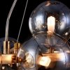 Стеклянный подвесной светильник Dallas MOD547PL-25G форма шар бежевый Maytoni