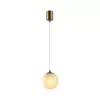 Стеклянный подвесной светильник Magia 7109/1A форма шар белый Odeon Light