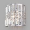 Хрустальный настенный светильник Lory 10116/2 хром прозрачный Eurosvet