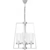 Стеклянная подвесная люстра Fedi LDP 1247-4 CHR цилиндр прозрачная Lumina Deco Стеклянная подвесная люстра Fedi LDP 1247-4 CHR цилиндр прозрачная Lumina Deco