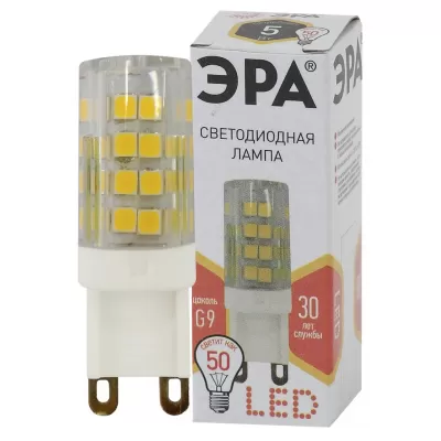 Лампочка светодиодная  LED JCD-5W-CER-827-G9 ЭРА