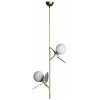 Стеклянный подвесной светильник Matisse 10008/2P Grey форма шар белый Loft It