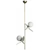 Стеклянный подвесной светильник Matisse 10008/2P Grey форма шар белый Loft It