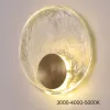 Хрустальный настенный светильник  Lona01 прозрачный круглый ImperiumLoft