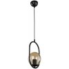 Стеклянный подвесной светильник Kerrie TL1609H-01BK форма шар цвет янтарь TopLight