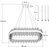 Стеклянный подвесной светильник  62GDW-901-800 прозрачный Garda Decor