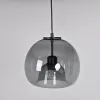 Стеклянный подвесной светильник  Focus01 форма шар черный ImperiumLoft
