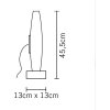 Стеклянный интерьерная настольная лампа Kika D31B0101 белый Fabbian