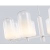 Стеклянная подвесная люстра High Light LH11109 белая цилиндр Ambrella