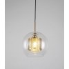 Стеклянный подвесной светильник Pontina LDP 6830 MD форма шар прозрачный Lumina Deco