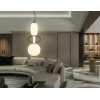 Стеклянный подвесной светильник High Light LH11008 белый форма шар Ambrella
