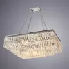 Хрустальная подвесная люстра Nova 3001/02 SP-15 прозрачная Divinare