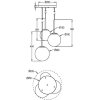 Стеклянный подвесной светильник Basic form MOD321PL-03W форма шар белый Maytoni