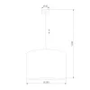 Подвесной светильник Vellum Sabia 11213 Vellum Sabia бежевый цилиндр TK Lighting