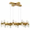 Стеклянная подвесная люстра Gemina SL6007.203.26 цилиндр прозрачная ST Luce