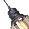 Стеклянный подвесной светильник  V4532-1/1S цвет янтарь Vitaluce